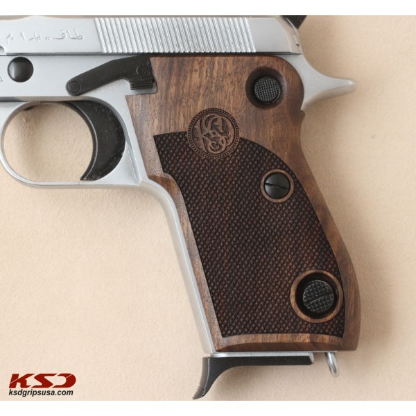 KSD Brand Beretta Mod 951 Compatible Walnut Grips Diamond	KSD-00299