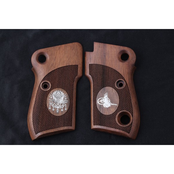 KSD Brand Beretta Mod 951 Compatible Walnut Customizable Grips Diamond	KSD-00435