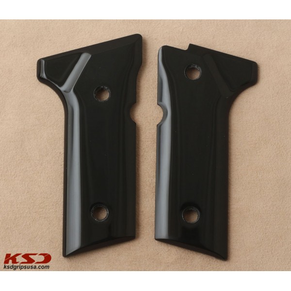 KSD Brand Beretta Vertec, 92X Vertec, Compatible Black Acrylic Grips	KSD-00320