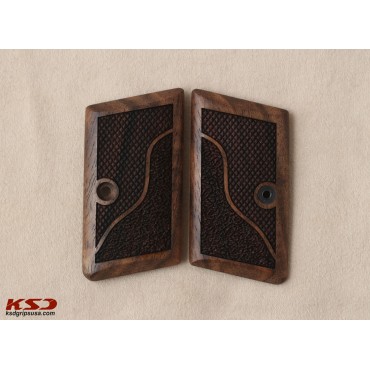 KSD Brand Browning 6,35 - FN 1906 Compatible Walnut Grips Double-Checkering	KSD-00604