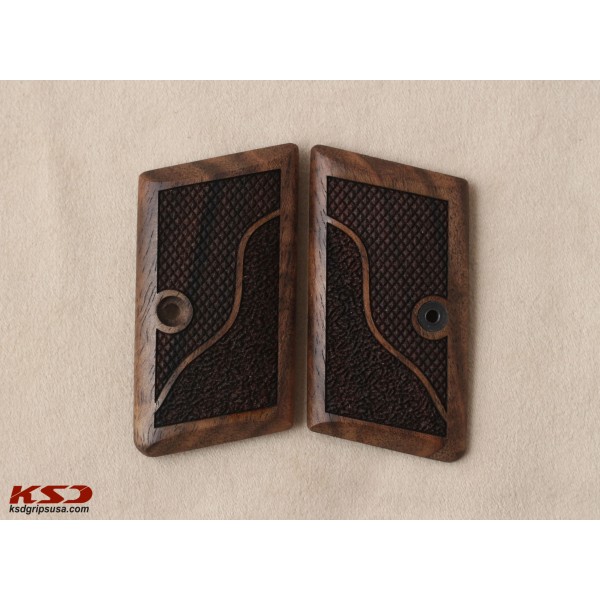 KSD Brand Browning 6,35 - FN 1906 Compatible Walnut Grips Double-Checkering	KSD-00604