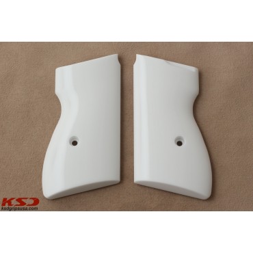 KSD Brand Browning 7,65 - PA FEG 63 Compatible White Acrylic Grips 	KSD-00590