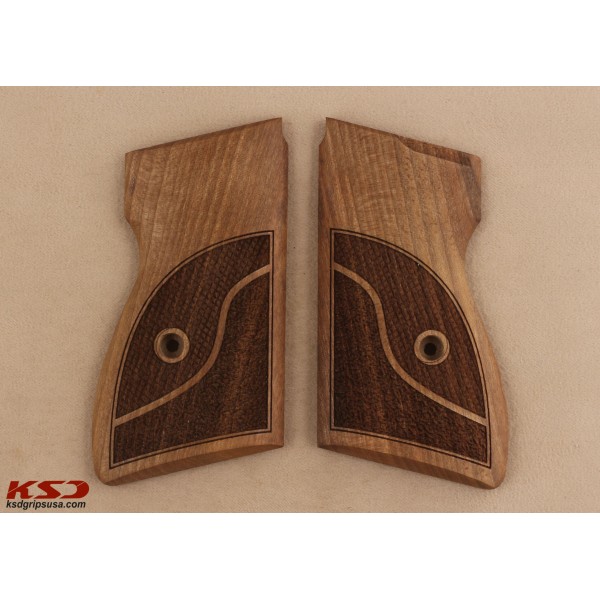 KSD Brand Browning 7,65 - PA FEG 63 Compatible Walnut Grips Double-Checkering 	KSD-00587