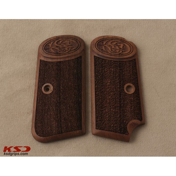 KSD Brand Browning FN 1903 Compatible Walnut Grips Stripled 	KSD-00585