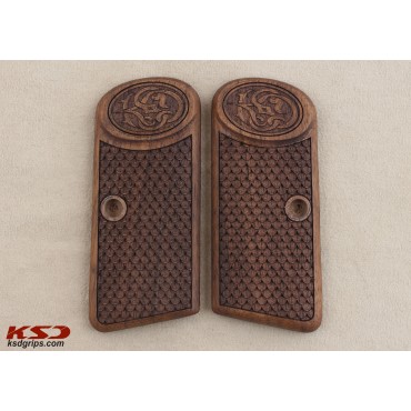 KSD Brand Browning FN 1910 Compatible Walnut Grips Dragon Skin	KSD-00581