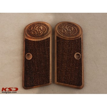 KSD Brand Browning FN 1910 Compatible Walnut Grips Stripled	KSD-00582