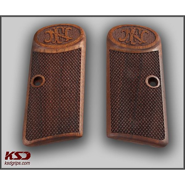 KSD Brand Browning FN 1910 Compatible Walnut Grips Diamond	KSD-00648