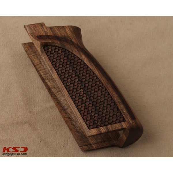 KSD Brand Browning FN HP DA / BDA9 Compatible Walnut Grips Dragon Skin	KSD-00596