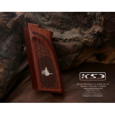 KSD Brand Browning FN HP DA / BDA9 Compatible Rosewood Custom Grips Framed	KSD-00656