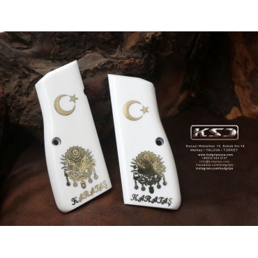 KSD Brand Browning MK3 Compatible White Acrylic Customizable Grips	KSD-00621