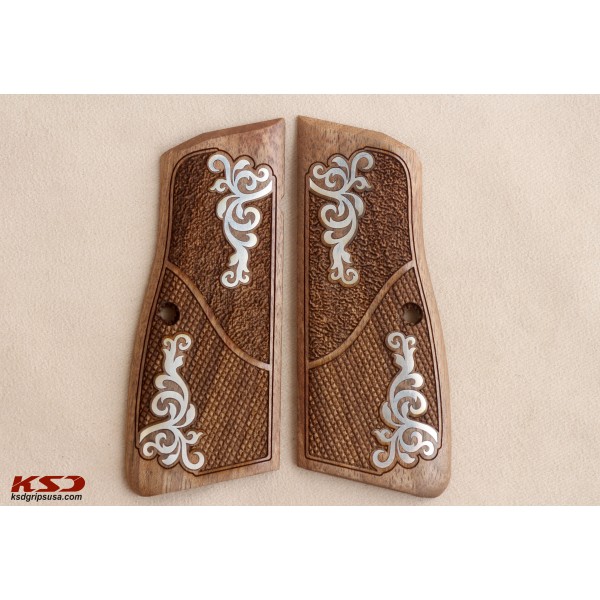 KSD Brand Browning MK3 Compatible Walnut Customizable Grips Double-Checkering	KSD-00561