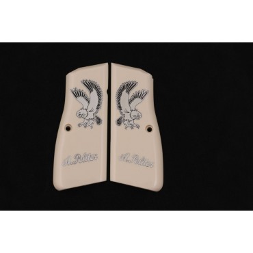 KSD Brand Browning MK3 Compatible Ivory Acrylic Customizable Grips 	KSD-00626