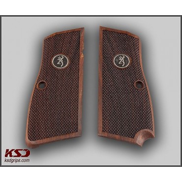 KSD Brand Browning MK3 - Halkalı Compatible Walnut Grips Diamond	KSD-00643