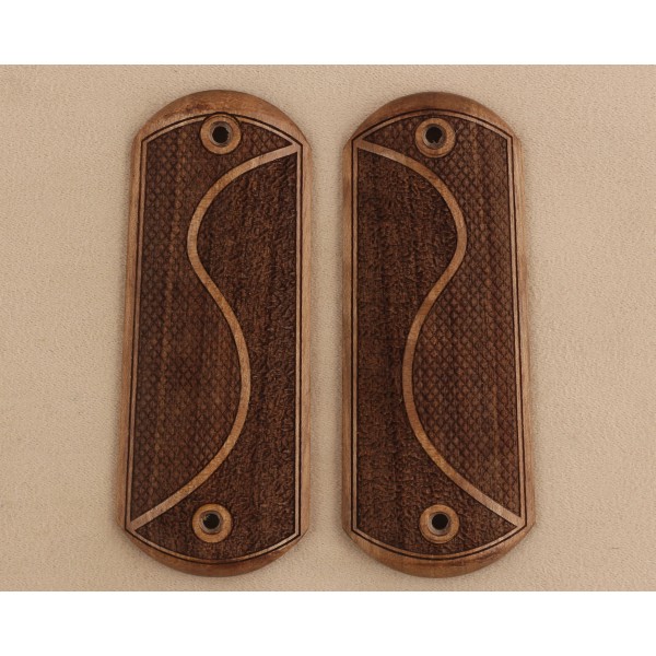 KSD Brand Colt 1902 Compatible Walnut Grips Double-Checkering	KSD-00753