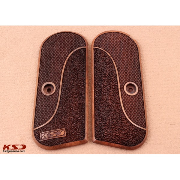 KSD Brand Colt 1903 Pocket Hammerless Compatible Walnut Grips Double-Checkering	KSD-00737