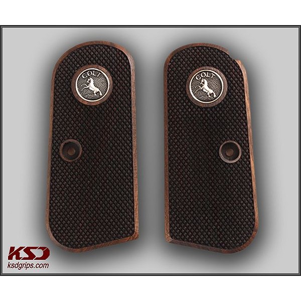 KSD Brand Colt 1903 Pocket Hammerless Compatible Walnut Grips Diamond	KSD-00774