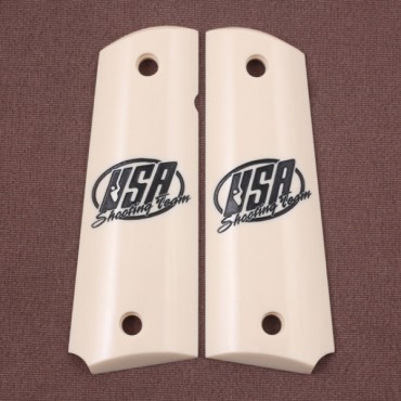 KSD Brand Colt 1911 - Ambicut Compatible Ivory Acrylic Grips	KSD-00079