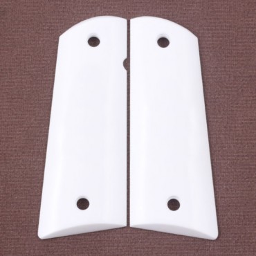 KSD Brand Colt 1911 FIT Model Compatible White Acrylic Grips	KSD-00007