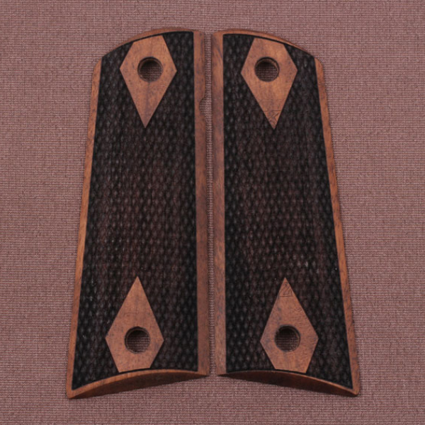 KSD Brand Colt 1911 FIT Model Compatible Walnut Grips Diamond	KSD-00001