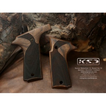 KSD Brand Colt Double Eagle Compatible Walnut Grips Diamond	KSD-00741