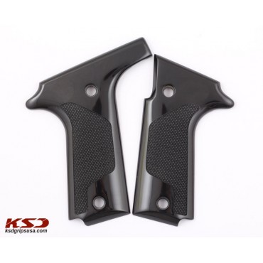 KSD Brand Colt Double Eagle Compatible Black Acrylic Grips Diamond	KSD-00775