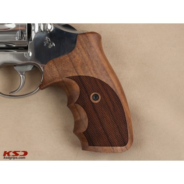 KSD Brand Colt King Cobra (Pre 2019) Compatible Walnut Grips Diamond	KSD-00757