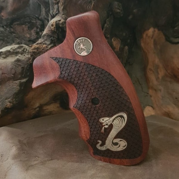 KSD Brand Colt King Cobra (Pre 2019) Compatible Rosewood Grips	KSD-01716