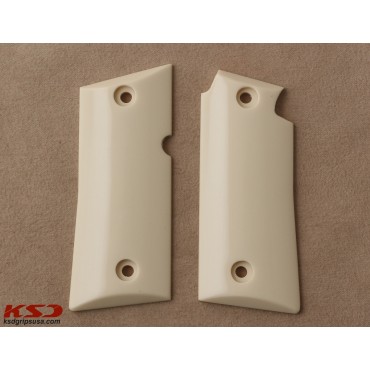 KSD Brand Colt Mustang PocketLite Compatible Ivory Acrylic Grips	KSD-00745