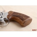 KSD Brand Colt Python (Pre 2020) Compatible Walnut Grips Double-Checkering 	KSD-00758