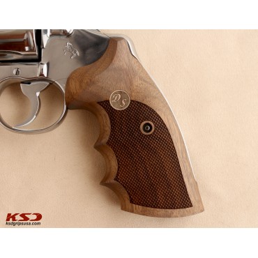 KSD Brand Colt Python (Pre 2020) Compatible Walnut Customizable Grips Diamond	KSD-00769