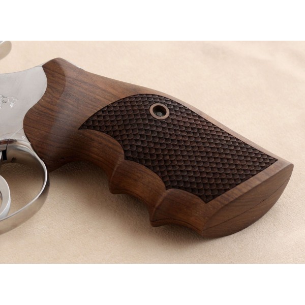 KSD Brand Colt Python (Pre 2020) Compatible Walnut Grips Dragon Skin	KSD-00776