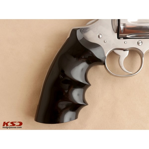 KSD Brand Colt Python (Pre 2020) Compatible Black Acrylic Grips	KSD-00768