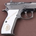 KSD Brand CZ 75, 75B, 75BD, 85 KADET SHADOW1 Compatible White Acrylic Grip	KSD-01190