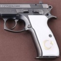 KSD Brand CZ 75, 75B, 75BD, 85 KADET SHADOW1 Compatible White Acrylic Grip	KSD-01193