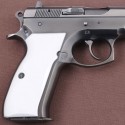 KSD Brand CZ 75, 75B, 75BD, 85 KADET SHADOW1 Compatible White Acrylic Grip	KSD-01201