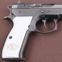 KSD Brand CZ 75, 75B, 75BD, 85 KADET SHADOW1 Compatible White Acrylic Grip	KSD-01202