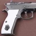 KSD Brand CZ 75, 75B, 75BD, 85 KADET SHADOW1 Compatible White Acrylic Grip	KSD-01205