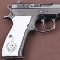 KSD Brand CZ 75, 75B, 75BD, 85 KADET SHADOW1 Compatible White Acrylic Grip	KSD-01206