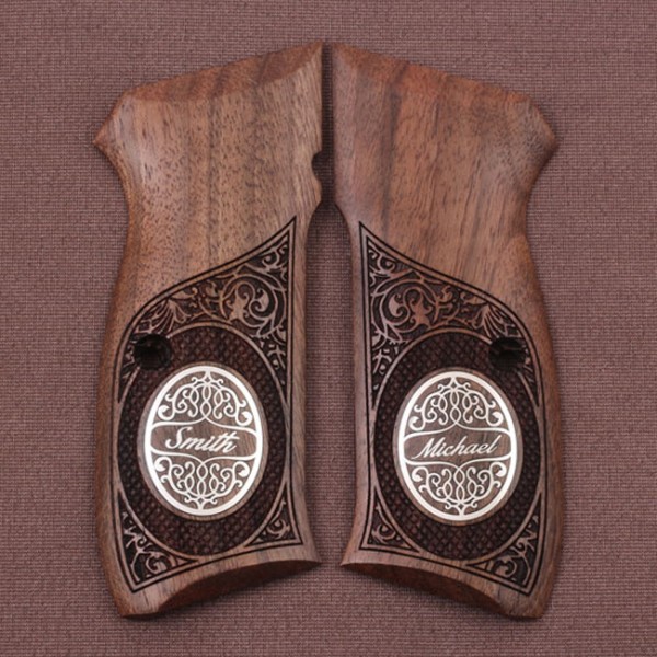 KSD Brand CZ 75, 75B, 75BD, 85 KADET SHADOW1 Compatible Walnut Grip	KSD-01192