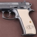 KSD Brand CZ 75, 75B, 75BD, 85 KADET SHADOW1 Compatible Ivory Acrylic Grip	KSD-01211