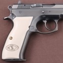 KSD Brand CZ 75, 75B, 75BD, 85 KADET SHADOW1 Compatible Ivory Acrylic Grip	KSD-01211