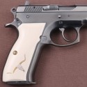 KSD Brand CZ 75, 75B, 75BD, 85 KADET SHADOW1 Compatible Ivory Acrylic Grip	KSD-01212