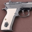 KSD Brand CZ 75, 75B, 75BD, 85 KADET SHADOW1 Compatible Ivory Acrylic Grip	KSD-01214