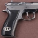 KSD Brand CZ 75, 75B, 75BD, 85 KADET SHADOW1 Compatible Black Acrylic Grip	KSD-01207