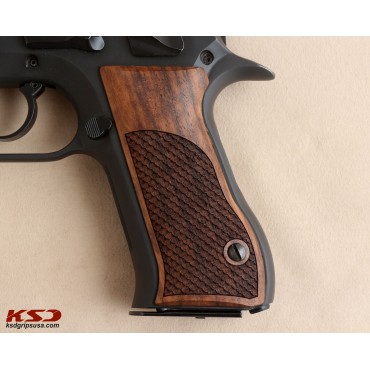 KSD Brand Jericho 941 F / FS Compatible Walnut Grips Dragon Skin 	KSD-00478