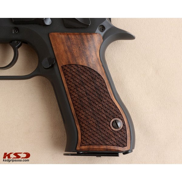 KSD Brand Jericho 941 F / FS Compatible Walnut Grips Dragon Skin 	KSD-00478