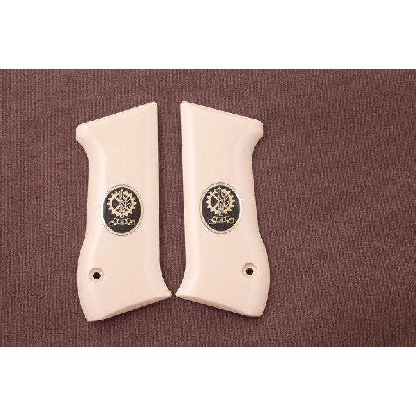 KSD Brand Jericho 941 F / FS Compatible Ivory Acrylic Grips 	KSD-00504