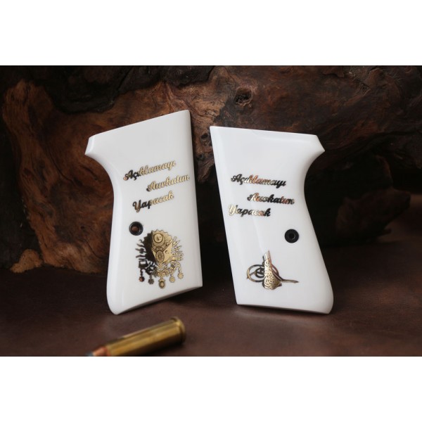 KSD Brand Kırıkkale Kırıkkale Compatible White Acrylic Customizable Grips	KSD-01052