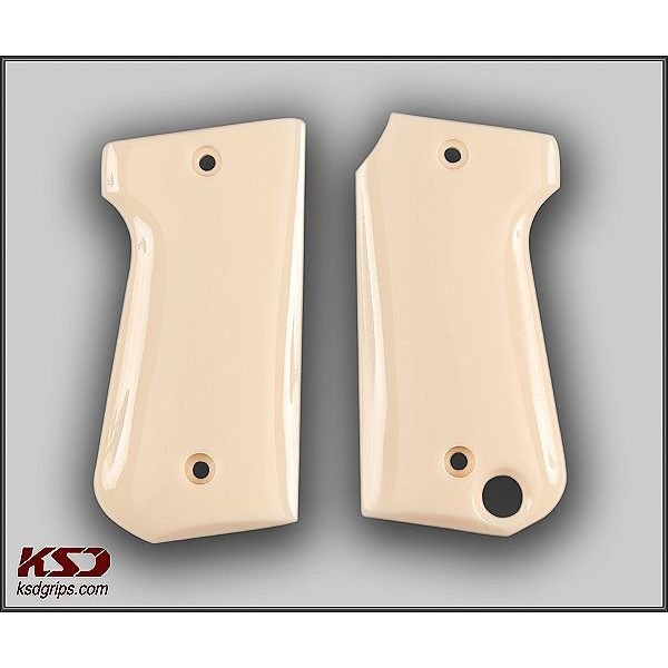 KSD Brand Astra Mod 4000 Compatible Ivory Acrylic Grips 	KSD-01357