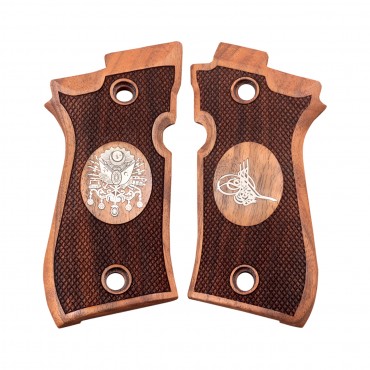 KSD Brand Beretta 81F, 81 FS, 84 F, 84 FS, 84 Cheetah Compatible Walnut Grip 	KSD-01405